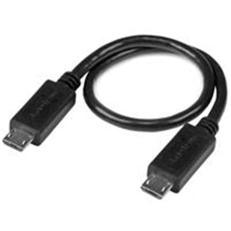 Dynamicfunction 8 in. USB OTG Cable Micro USB to Micro USB Male to Male DY966934